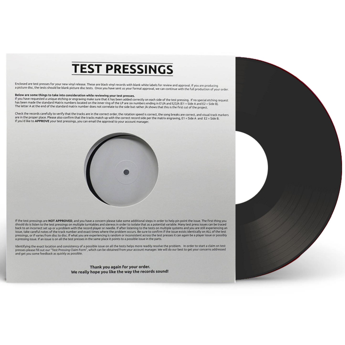 Test Presses